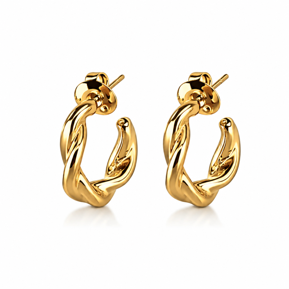 Aveline Hoops Guldbelagt