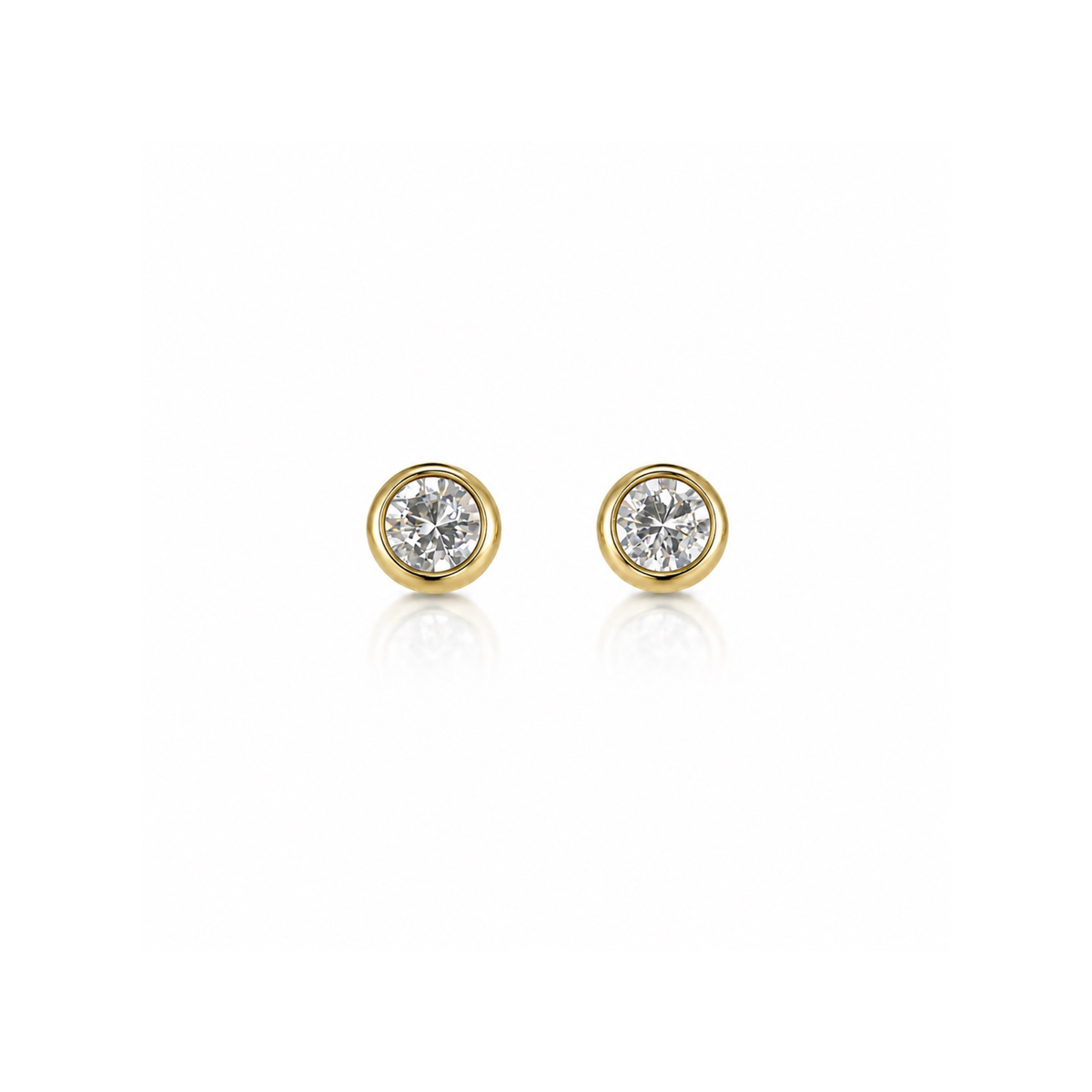 Crystal Studs Guldbelagt