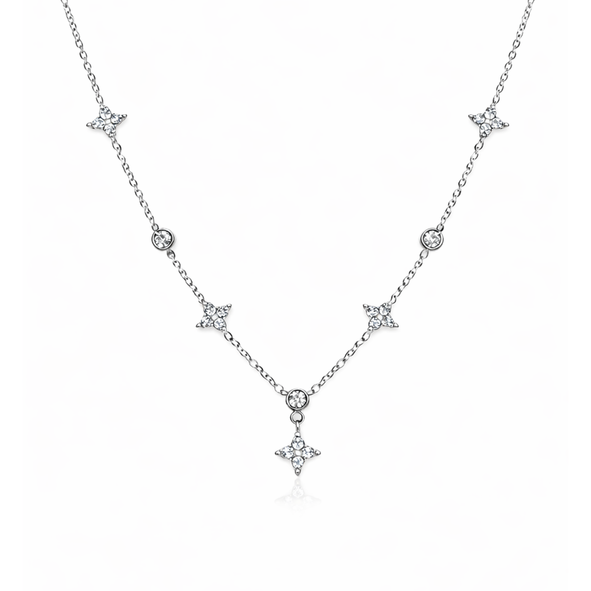 Grace Necklace Silver-colored