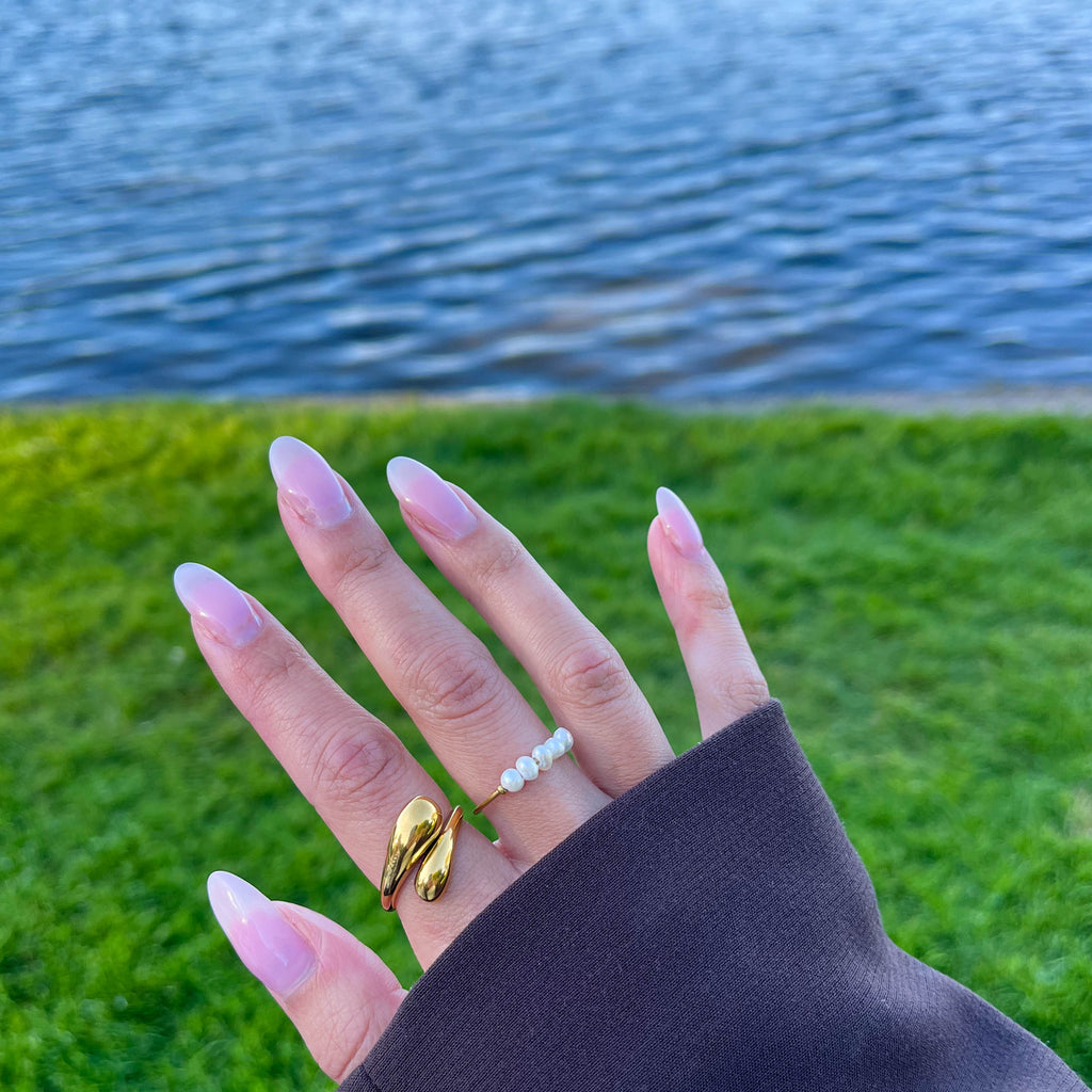 Sora Ring - Onesize Guldbelagt