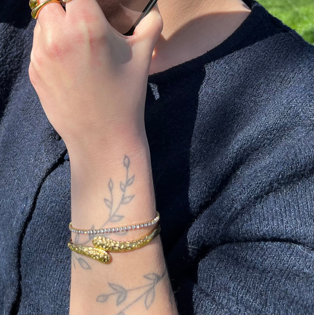 Serena Bangle Guldbelagt